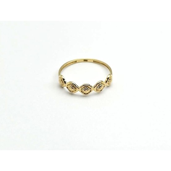 Piękny Złoty Pierścionek 0.94G P585 R16