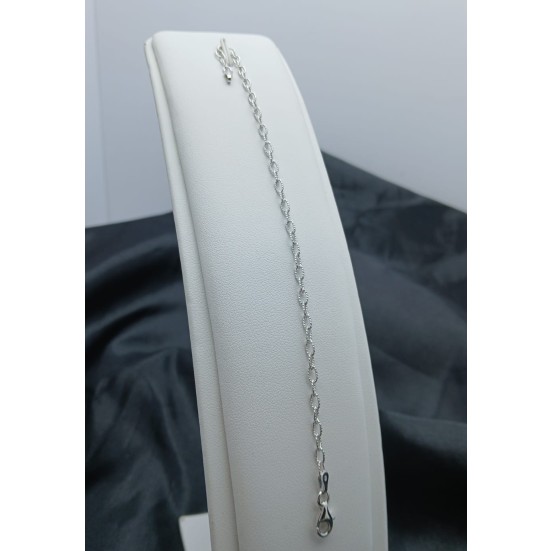 Przepiękna srebrna bransoletka 2,01g P925 18,5CM 